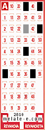 Volante ganador del sorteo 2810 de Melate