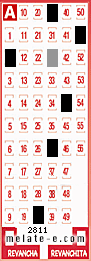 Volante ganador del sorteo 2811 de Melate