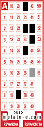 Volante ganador del sorteo 2812 de Melate