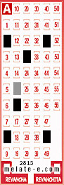 Volante ganador del sorteo 2813 de Melate