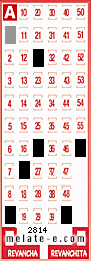 Volante ganador del sorteo 2814 de Melate