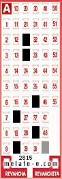 Volante ganador del sorteo 2815 de Melate