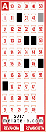 Volante ganador del sorteo 2817 de Melate