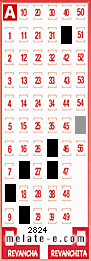Volante ganador del sorteo 2824 de Melate