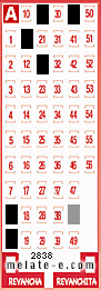 Volante ganador del sorteo 2838 de Melate
