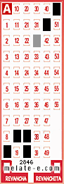 Volante ganador del sorteo 2846 de Melate