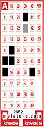 Volante ganador del sorteo 2852 de Melate