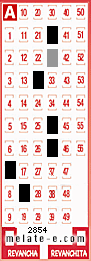 Volante ganador del sorteo 2854 de Melate