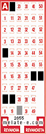 Volante ganador del sorteo 2855 de Melate