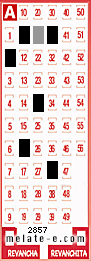 Volante ganador del sorteo 2857 de Melate