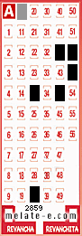 Volante ganador del sorteo 2859 de Melate