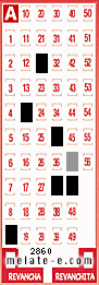 Volante ganador del sorteo 2860 de Melate