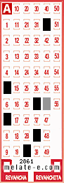 Volante ganador del sorteo 2861 de Melate