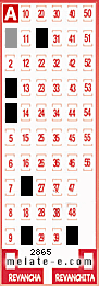 Volante ganador del sorteo 2865 de Melate