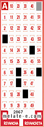 Volante ganador del sorteo 2867 de Melate