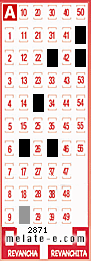 Volante ganador del sorteo 2871 de Melate