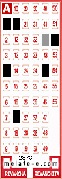 Volante ganador del sorteo 2873 de Melate