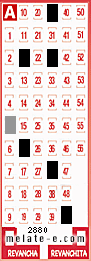 Volante ganador del sorteo de Melate con fecha del domingo  12 de julio de 2015