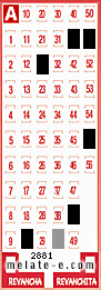 Volante ganador del sorteo de Melate con fecha del miércoles  15 de julio de 2015
