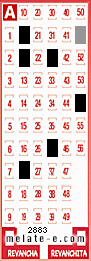 Volante ganador del sorteo de Melate con fecha del miércoles  22 de julio de 2015
