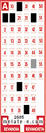 Volante ganador del sorteo de Melate con fecha del miércoles  29 de julio de 2015