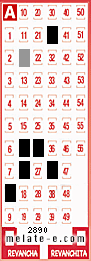 Volante ganador del sorteo de Melate con fecha del domingo  16 de agosto de 2015