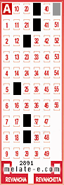 Volante ganador del sorteo de Melate con fecha del miércoles  19 de agosto de 2015