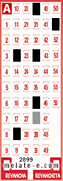 Volante ganador del sorteo de Melate con fecha del miércoles  16 de septiembre de 2015