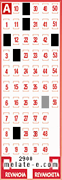 Volante ganador del sorteo de Melate con fecha del domingo  20 de septiembre de 2015