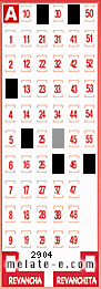 Volante ganador del sorteo de Melate con fecha del domingo   4 de octubre de 2015