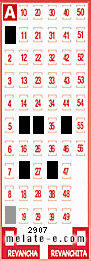 Volante ganador del sorteo 2907 de Melate