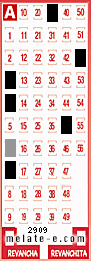 Volante ganador del sorteo de Melate con fecha del miércoles  21 de octubre de 2015