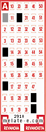 Volante ganador del sorteo de Melate con fecha del domingo  25 de octubre de 2015
