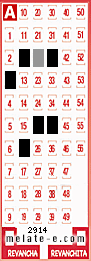 Volante ganador del sorteo de Melate con fecha del domingo   8 de noviembre de 2015