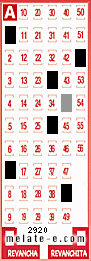 Volante ganador del sorteo de Melate con fecha del domingo  29 de noviembre de 2015