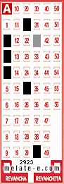 Volante ganador del sorteo de Melate con fecha del miércoles   9 de diciembre de 2015