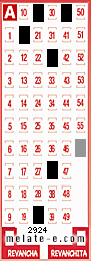 Volante ganador del sorteo de Melate con fecha del domingo  13 de diciembre de 2015