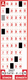 Volante ganador del sorteo de Melate con fecha del miércoles  23 de diciembre de 2015
