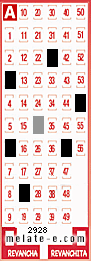 Volante ganador del sorteo de Melate con fecha del domingo  27 de diciembre de 2015