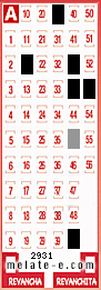 Volante ganador del sorteo de Melate con fecha del miércoles   6 de enero de 2016