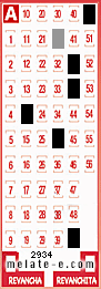 Volante ganador del sorteo de Melate con fecha del domingo  17 de enero de 2016