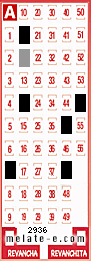 Volante ganador del sorteo 2936 de Melate