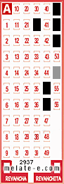 Volante ganador del sorteo de Melate con fecha del miércoles  27 de enero de 2016