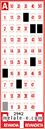 Volante ganador del sorteo de Melate con fecha del domingo  14 de febrero de 2016