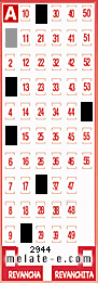 Volante ganador del sorteo de Melate con fecha del domingo  21 de febrero de 2016