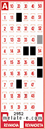 Volante ganador del sorteo de Melate con fecha del domingo  20 de marzo de 2016