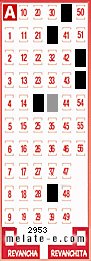 Volante ganador del sorteo de Melate con fecha del miércoles  23 de marzo de 2016