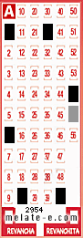 Volante ganador del sorteo de Melate con fecha del domingo  27 de marzo de 2016
