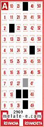 Volante ganador del sorteo 2969 de Melate