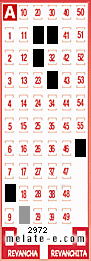 Volante ganador del sorteo 2972 de Melate